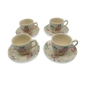 JOHNSON BROTHERS Floral Tea Cup and Saucer Sets England Vintage